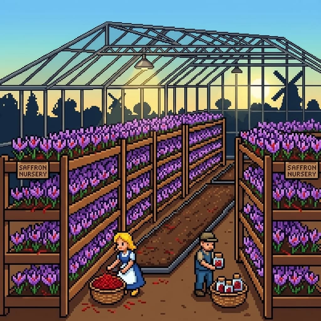 Hydroponic Saffron Nursery Pod