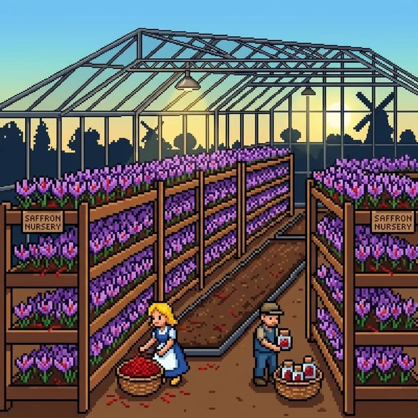 Hydroponic Saffron Nursery Pod