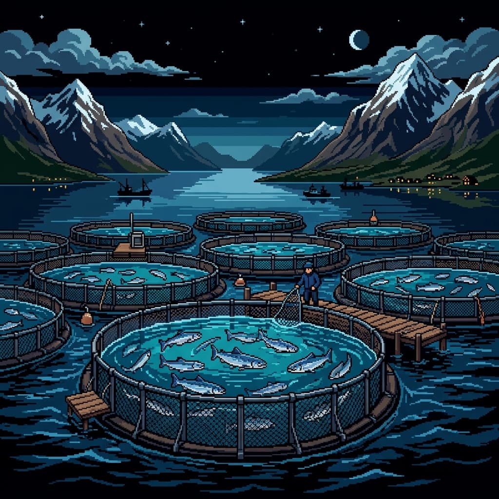 Arctic Fjords Salmon Pen