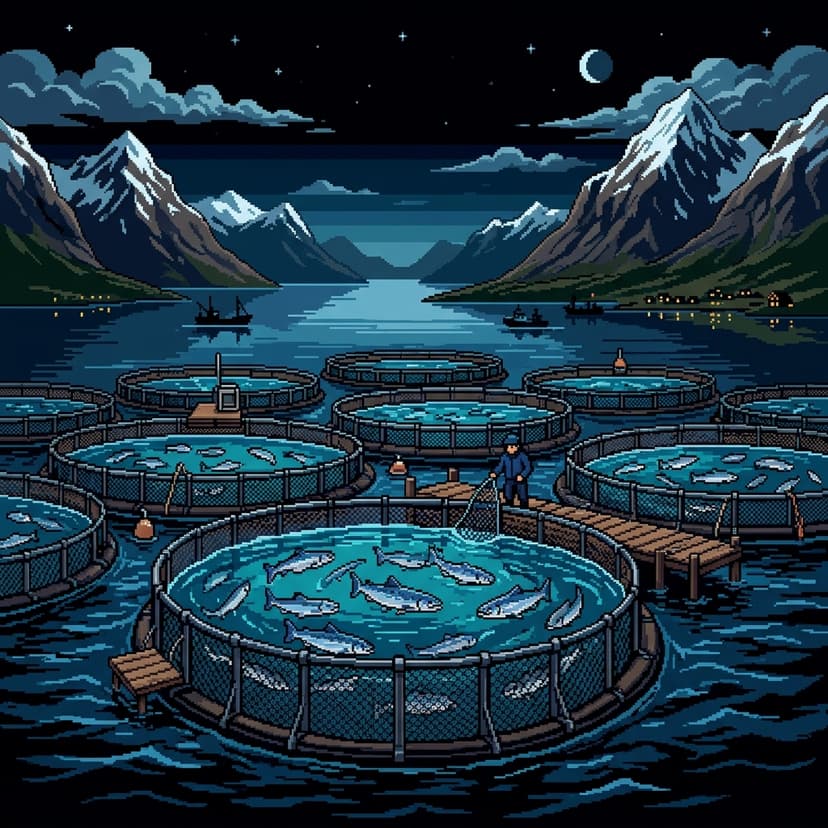 Arctic Fjords Salmon Pen